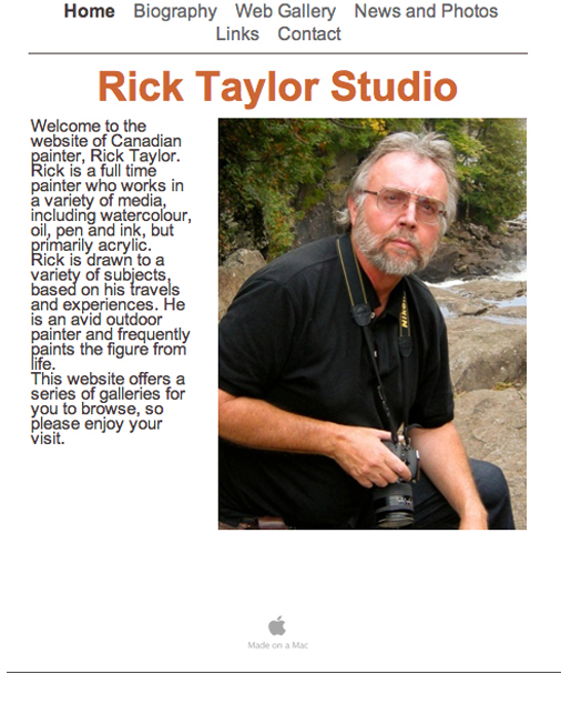 Rick Taylor Website